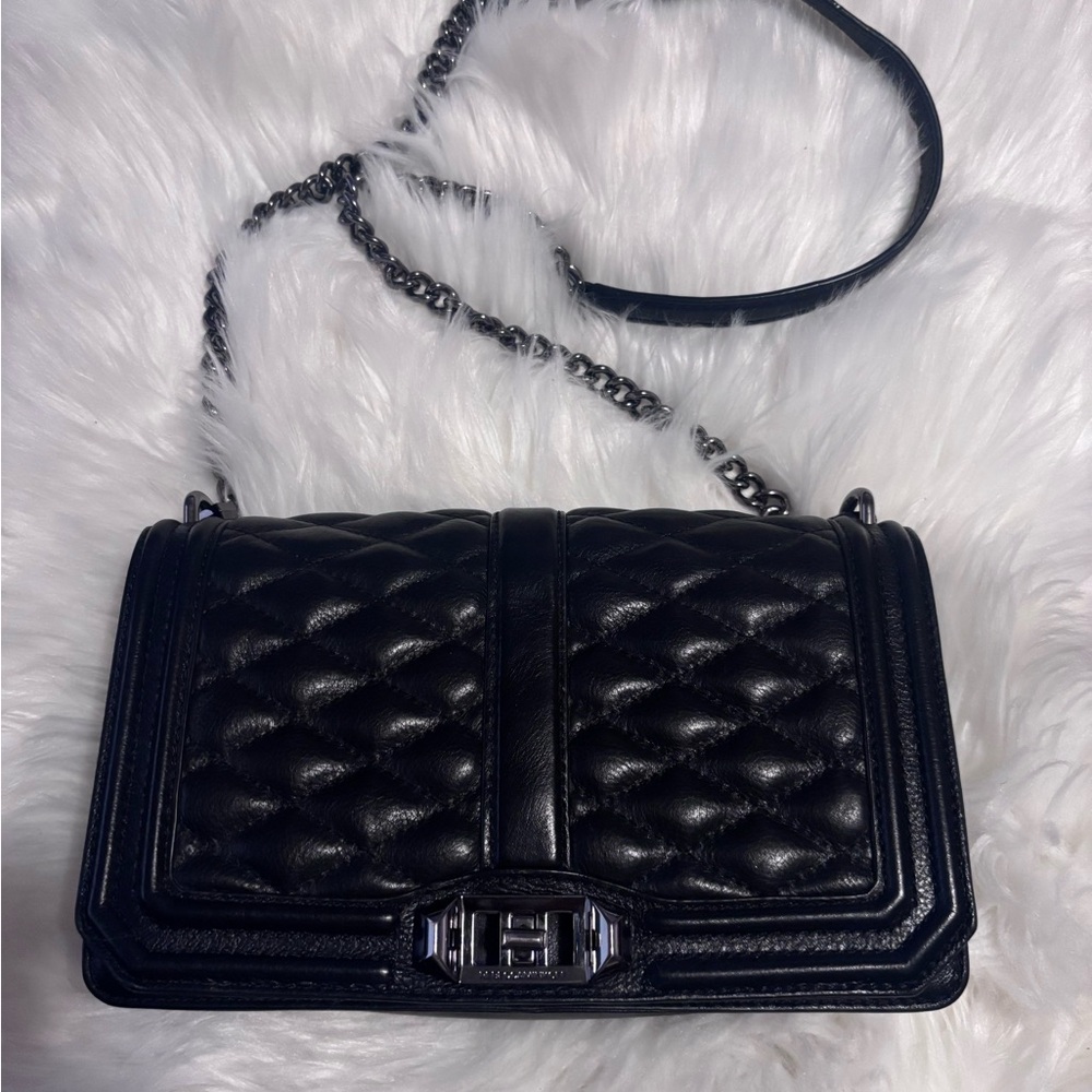 Rebecca Minkoff Black Quilted Crossbody Bag